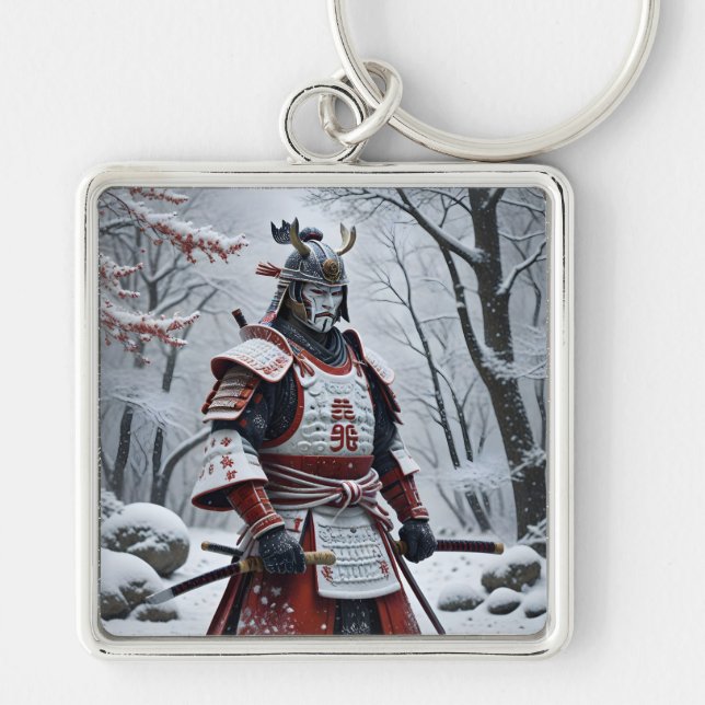 Chaveiro Pingente samurai japonês (Frente)