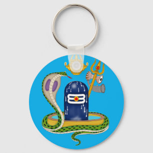 Chaveiro Pingente Shivlingam Divino – Símbolo Sagrado de Ma
