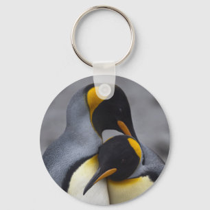 Chaveiro Pingentes de Pinguins Reis Apaixonados