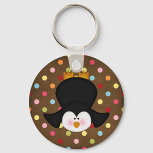 Chaveiro pinguim adorável
