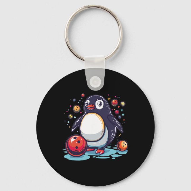 Chaveiro Pinguim Boliche (Frente)