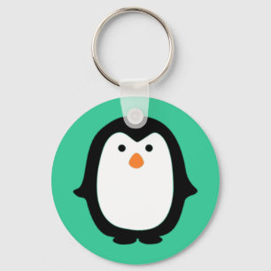 Chaveiro Pinguim bonito dos desenhos animados