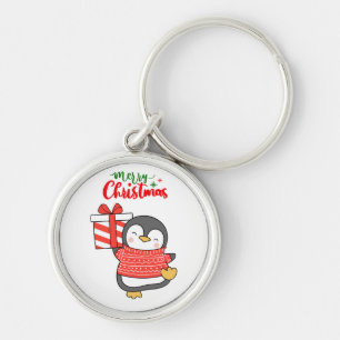 Chaveiro Pinguim Bonito Feliz Natal