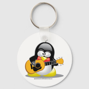 Chaveiro Pinguim da guitarra