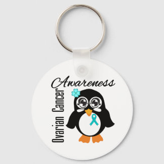 Chaveiro Pinguim de Consciência do câncer de ovário