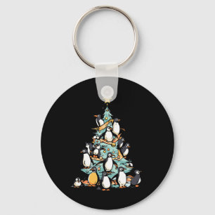 Chaveiro Pinguim Dia de Natal Pássaro de Gelo Papai Noel