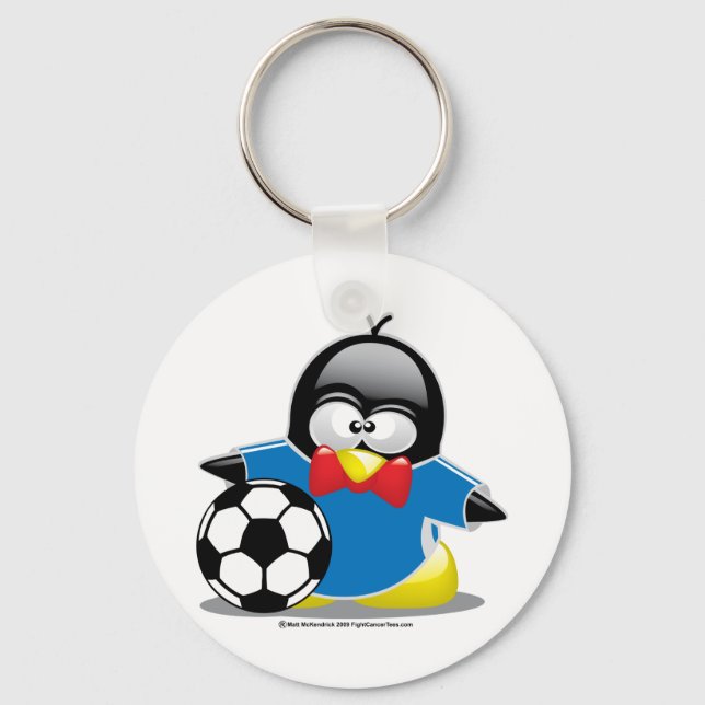 Chaveiro Pinguim do futebol (Frente)
