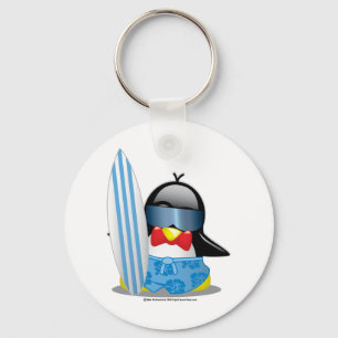 Chaveiro Pinguim do surfista