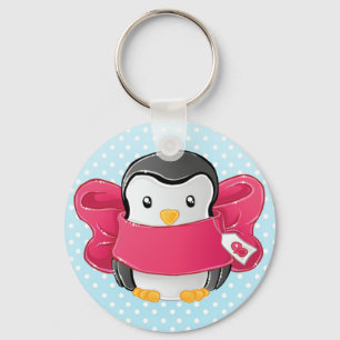 Chaveiro Pinguim dotado bonito