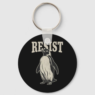 Chaveiro Pinguim Engraçado Resiste Pinguins Legal