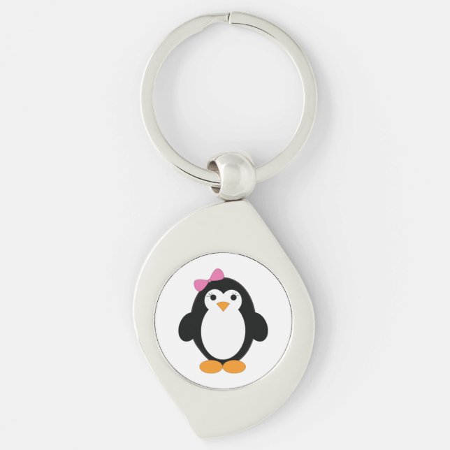 Chaveiro Pinguim Garota Bonita (Frente)