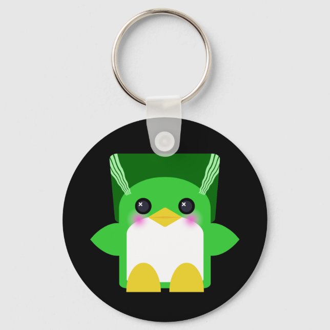 Chaveiro Pinguim Kawaii Noiva De Frankenstein (Frente)