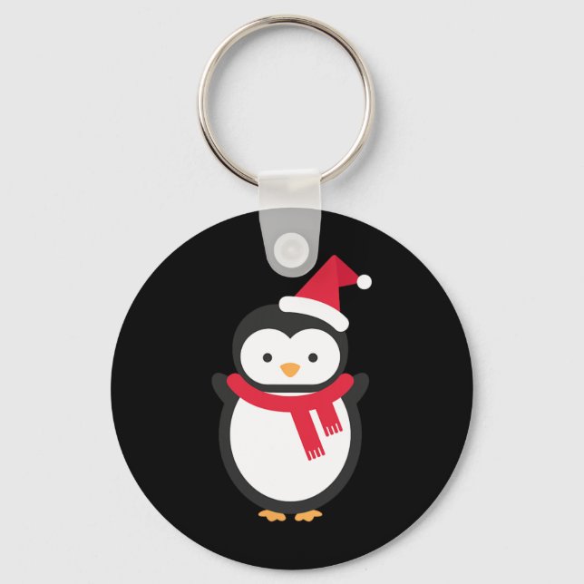 Chaveiro Pinguim Natal (Frente)