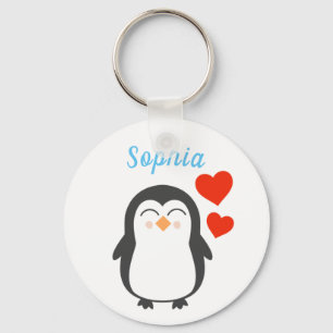 Chaveiro Pinguim Personalizado Bonito