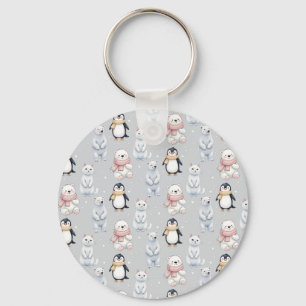Chaveiro Pinguim-Pinguim do moderno Trendy Bear Pinguim-Inv