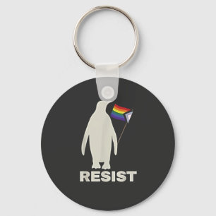 Chaveiro Pinguim resistente contra tarifas LGBT Anti Trump