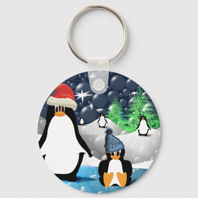 Chaveiro Pinguins (Frente)