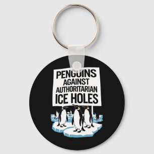 Chaveiro Pinguins Anti-Trump Resiste Contra Autoria I