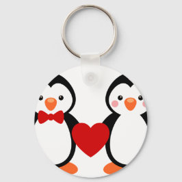 Chaveiro Pinguins apaixonados