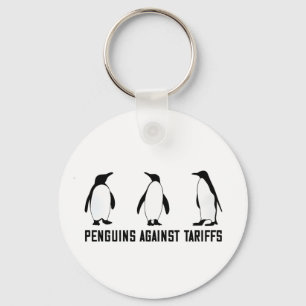 Chaveiro Pinguins Contra Tarifas Anti-Trump Taxesx