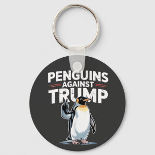 Chaveiro Pinguins Contra Trump Anti Trump Resist Tarrifs