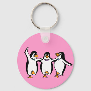 Chaveiro Pinguins da dança