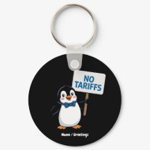 Pinguins engraçados SEM TARIFAS Tributação Protest