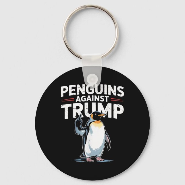 Chaveiro Pinguins Pinguins Contra Pinguins Engraçados (Frente)