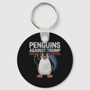 Chaveiro Pinguins Pinguppers Para Cima Anti-Trump Resiste P