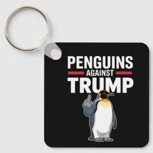 Chaveiro Pinguins Resistentes Contra Trump com Nadadeiras L