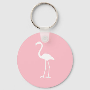 Chaveiro Pink and White Flamingo