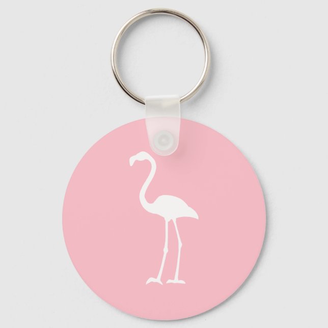 Chaveiro Pink and White Flamingo (Frente)