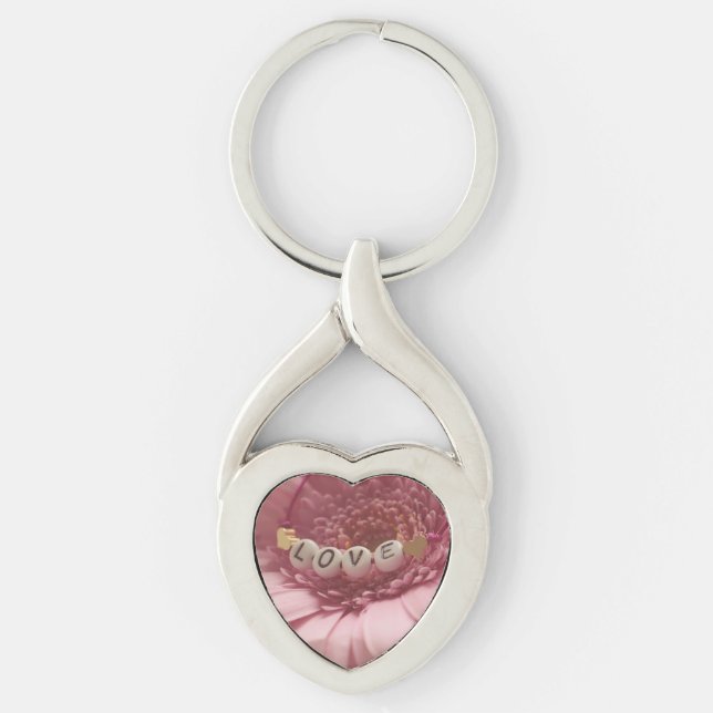 Chaveiro Pink Daisy Love (Frente)
