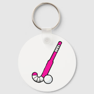 Chaveiro Pink Field Hockey Stick