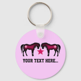 Chaveiro Pink Girly Personalized Horse