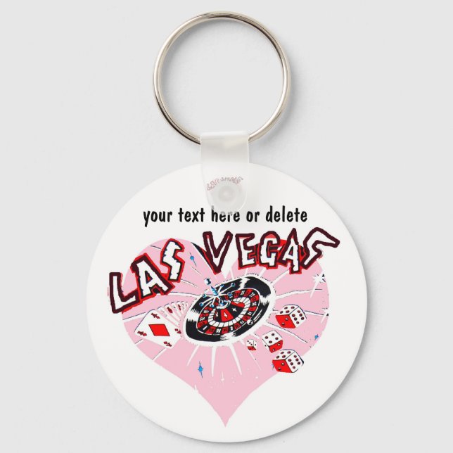 Chaveiro Pink Heart Las Vegas (Frente)