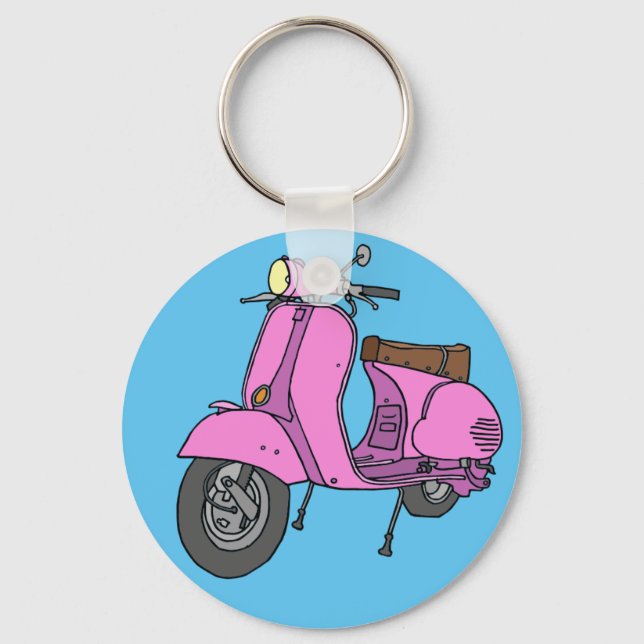 Chaveiro Pink Motor Scooter (Frente)