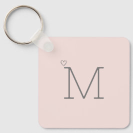 Chaveiro Pink Personalizado Inicial