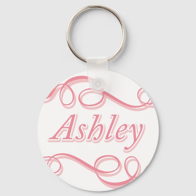 Chaveiro Pink Swirl Ashley (Frente)