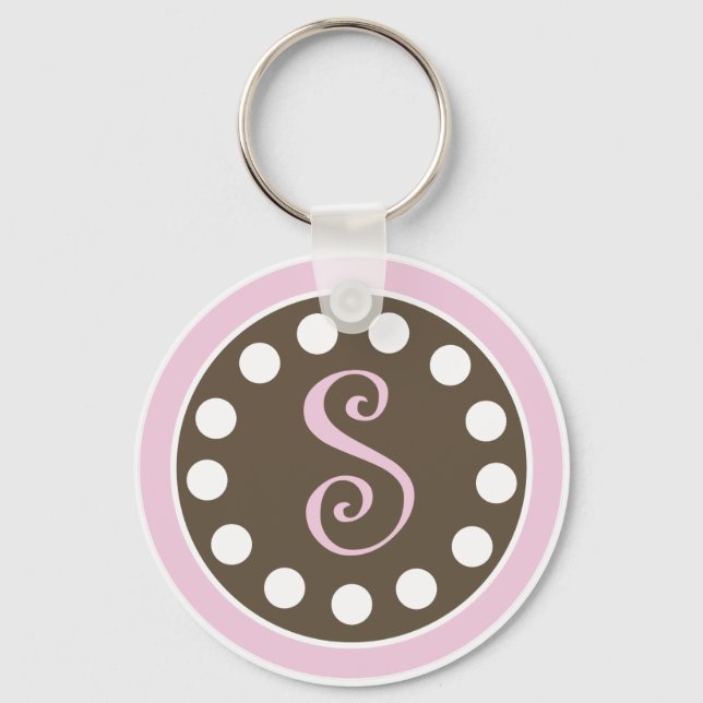 Chaveiro pinkbrowndots S chaveiro.ai (Frente)
