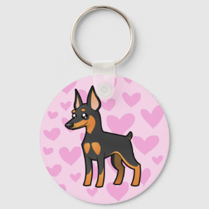 Chaveiro Pinscher diminuto/amor de Manchester Terrier