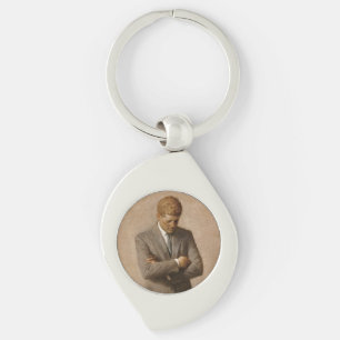 Chaveiro Pintado John F. Kennedy White House Retrato