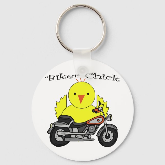Chaveiro Pintinho Biker (Frente)