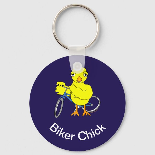 Chaveiro Pintinho Biker (Frente)