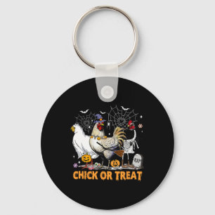 Chaveiro Pintinho De Abóbora De Galinha Ou Tratar A Spooky