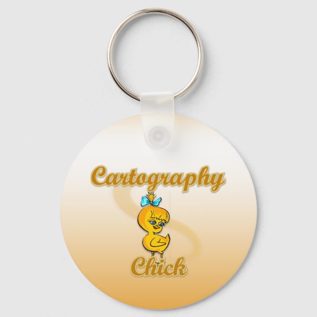 Chaveiro Pintinho de cartografia (Frente)