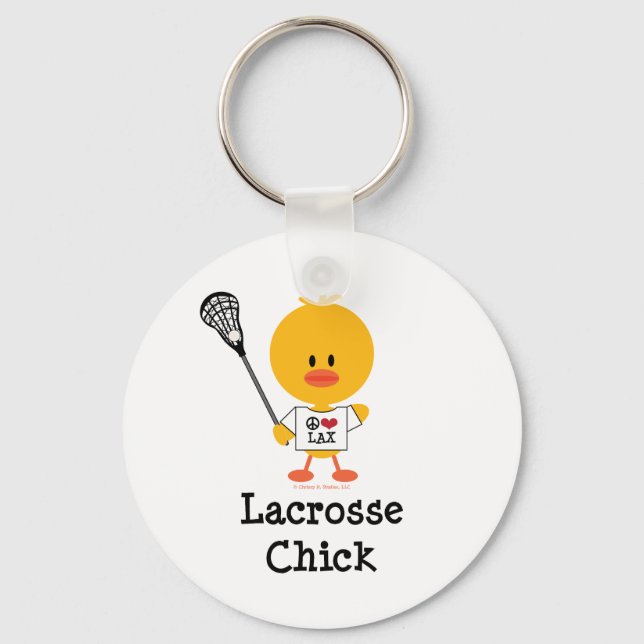 Chaveiro Pintinho de Lacrosse (Frente)