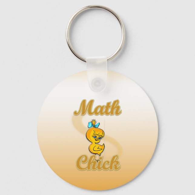 Chaveiro Pintinho de matemática (Frente)