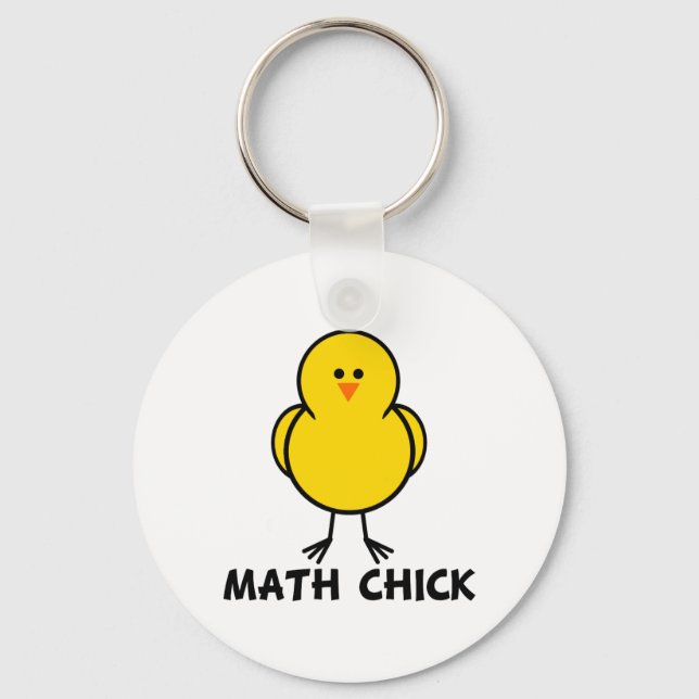 Chaveiro Pintinho de matemática (Frente)