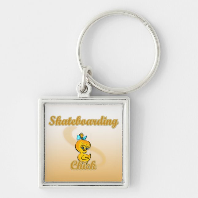 Chaveiro Pintinho de skate (Frente)